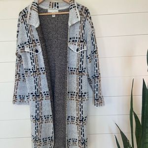 Cozy sweater “coat”/jacket Size small